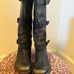 Frye Black Leather Boots